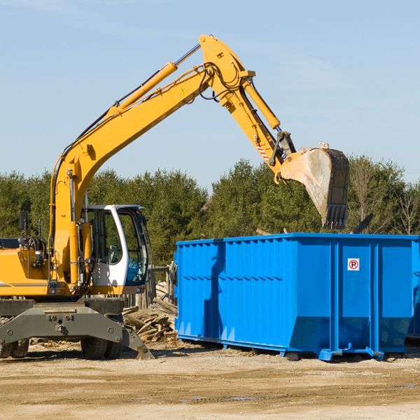 can i choose the location where the residential dumpster will be placed in Darlington IN